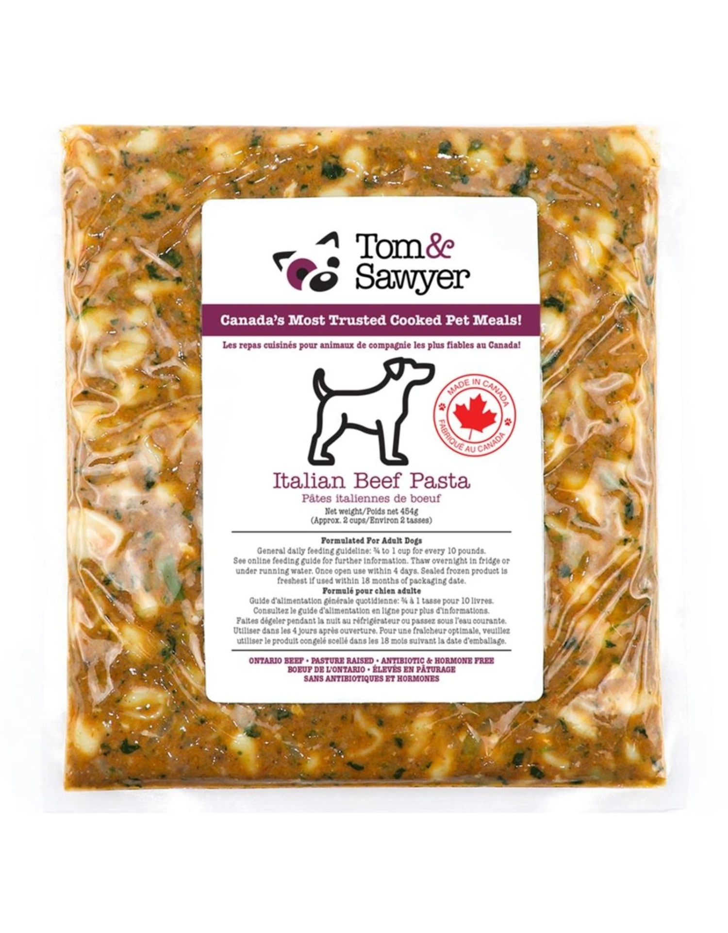 Tom & Sawyer Frozen - Italian Beef Pasta 454GM 3 Tom & Sawyer Frozen - Italian Beef Pasta 454GM