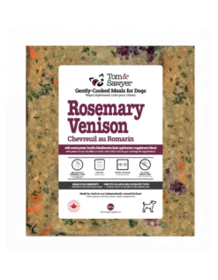 Tom & Sawyer Frozen-Rosemary Venison 454GM