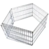 Unleashed Exercise Pen Zinc Silver 8 Panels 1 Unleashed Exercise Pen Zinc Silver 8 Panels -Quality Pet Supply Store unleashed exercise pen zinc silver 8 panels