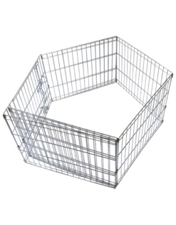 Unleashed Exercise Pen Zinc Silver 8 Panels