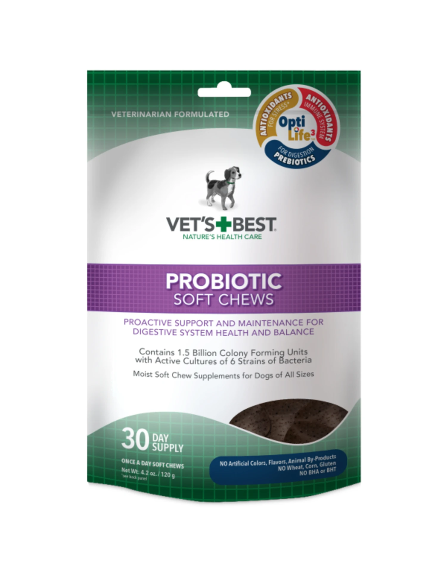 Vets Best Probiotic Soft Chews 120g 3 Vets Best Probiotic Soft Chews 120g